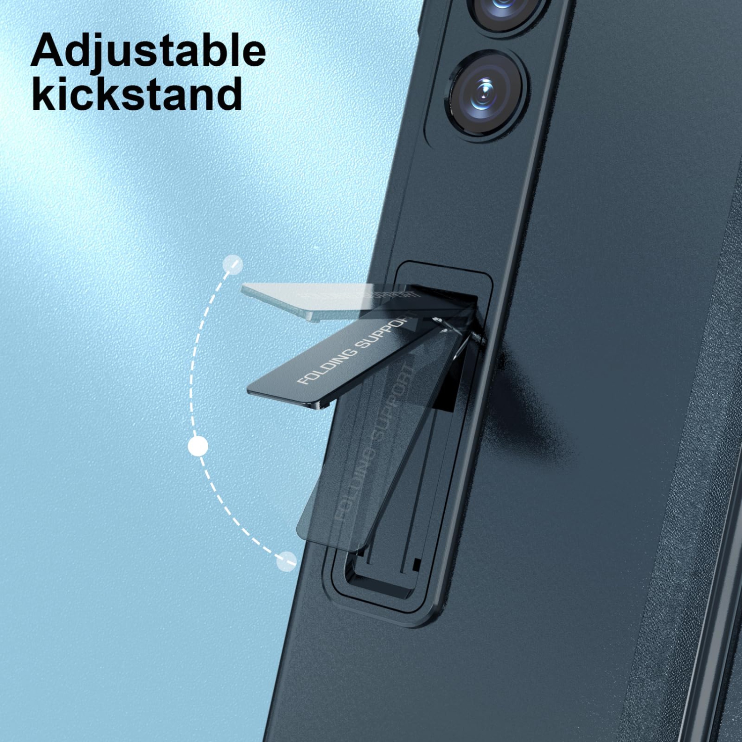 Étui pour Galaxy Z Fold 5 de Samsung avec support magnétique pour stylet S Pen Protection et protecteur d'écran intégré, protecteur d'appareil photo