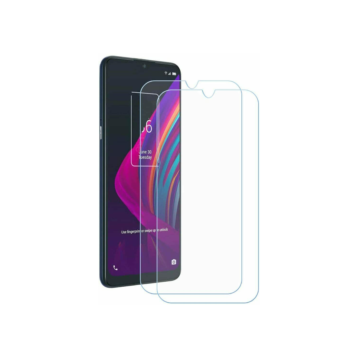 【2 Packs】SupeRShield Premium Tempered Glass Screen Protector for TCL 20s, Case Friendly & Bubble Free