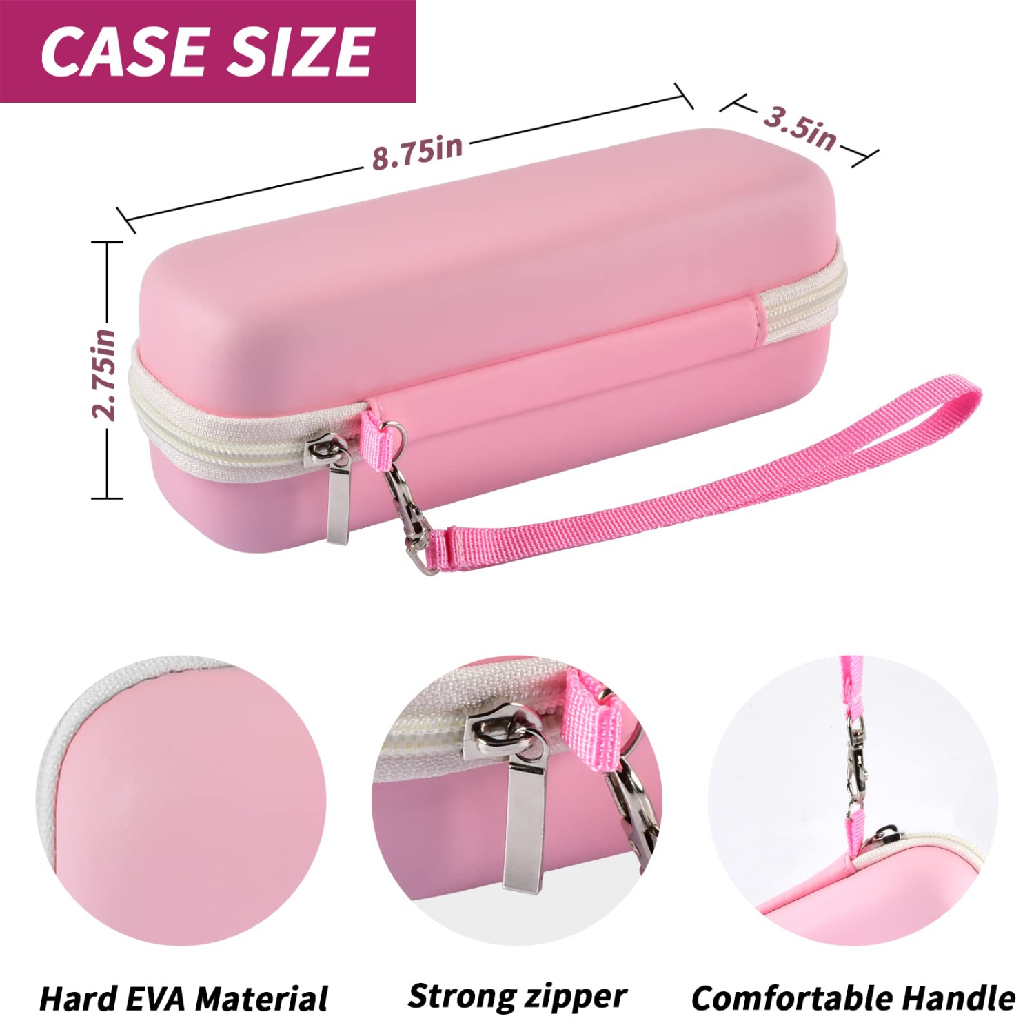 Toothbrush Travel Case Compatible with Oral-B Pro 1000, 2000, 3000, 3500, 1500/ for Philips Sonicare ProtectiveClean 4100 5100 Electric Toothbrush