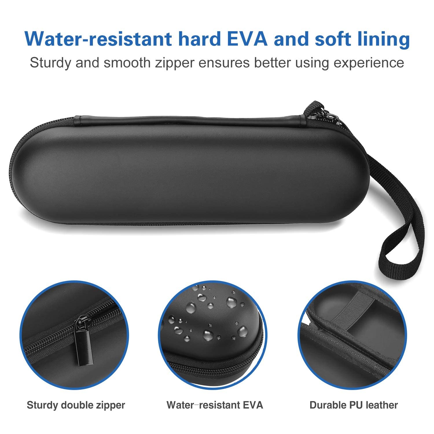 Étui de transport pour brosse à dents électrique Pro SmartSeries/IO Series/Sonicare ProtectiveClean d'Oral-B/Oral-B/Oral-B Pro, étui rigide en EVA