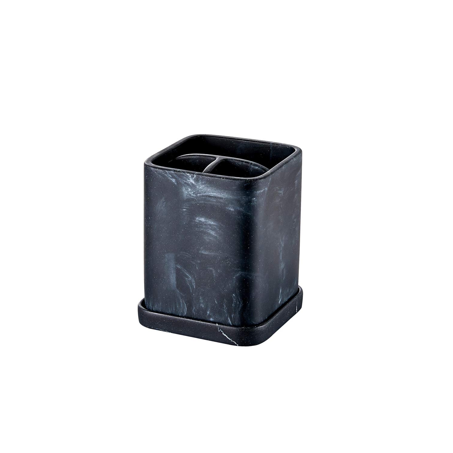 Porte-brosses à dents, brosse à dents électrique aspect marbre de comptoir brosse à dents pour maquillage Support de rasoir pour salle de bain avec