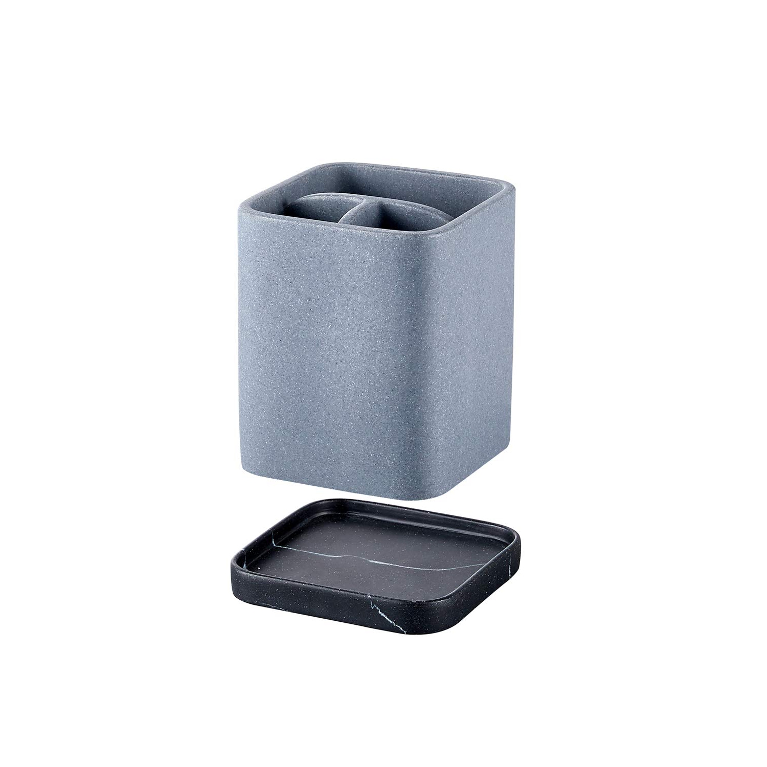 Porte-brosses à dents, brosse à dents électrique durable en résine de comptoir brosse à dents pour maquillage Support de rasoir pour salle de bain