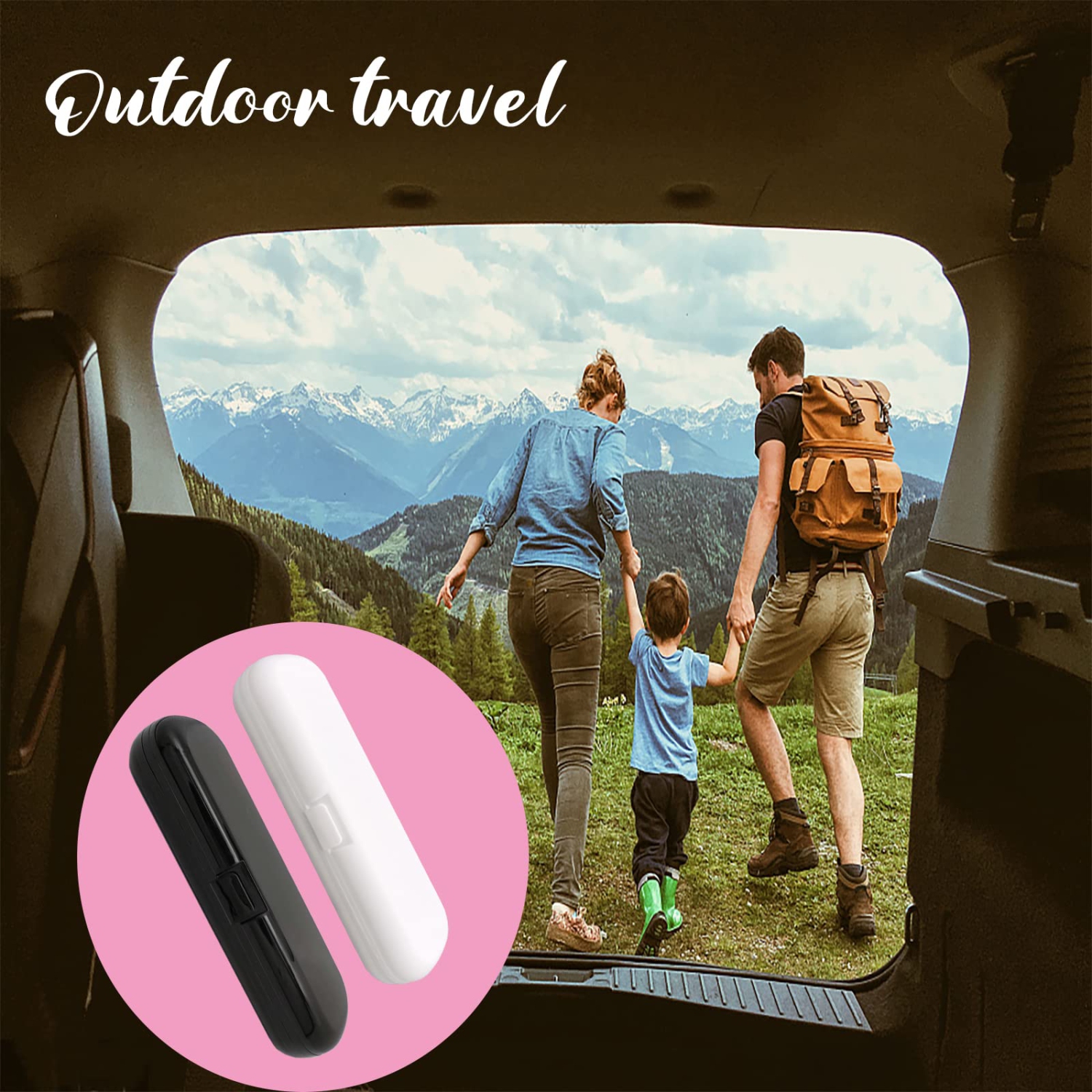 2 brosses à dents électriques, porte-brosses à dents portatif pour Oral-B Pro et autres brosses à dents électriques