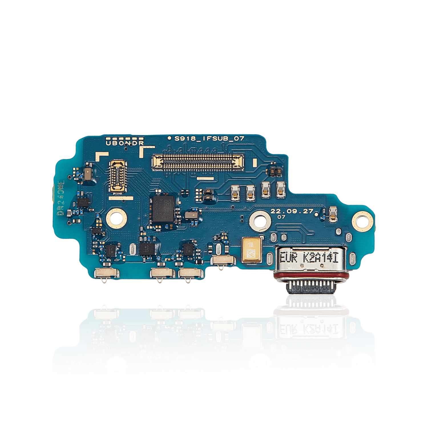 Replacement Charging Port Board With Sim Card Reader Compatible For Samsung Galaxy S23 Ultra 5G (International Version)