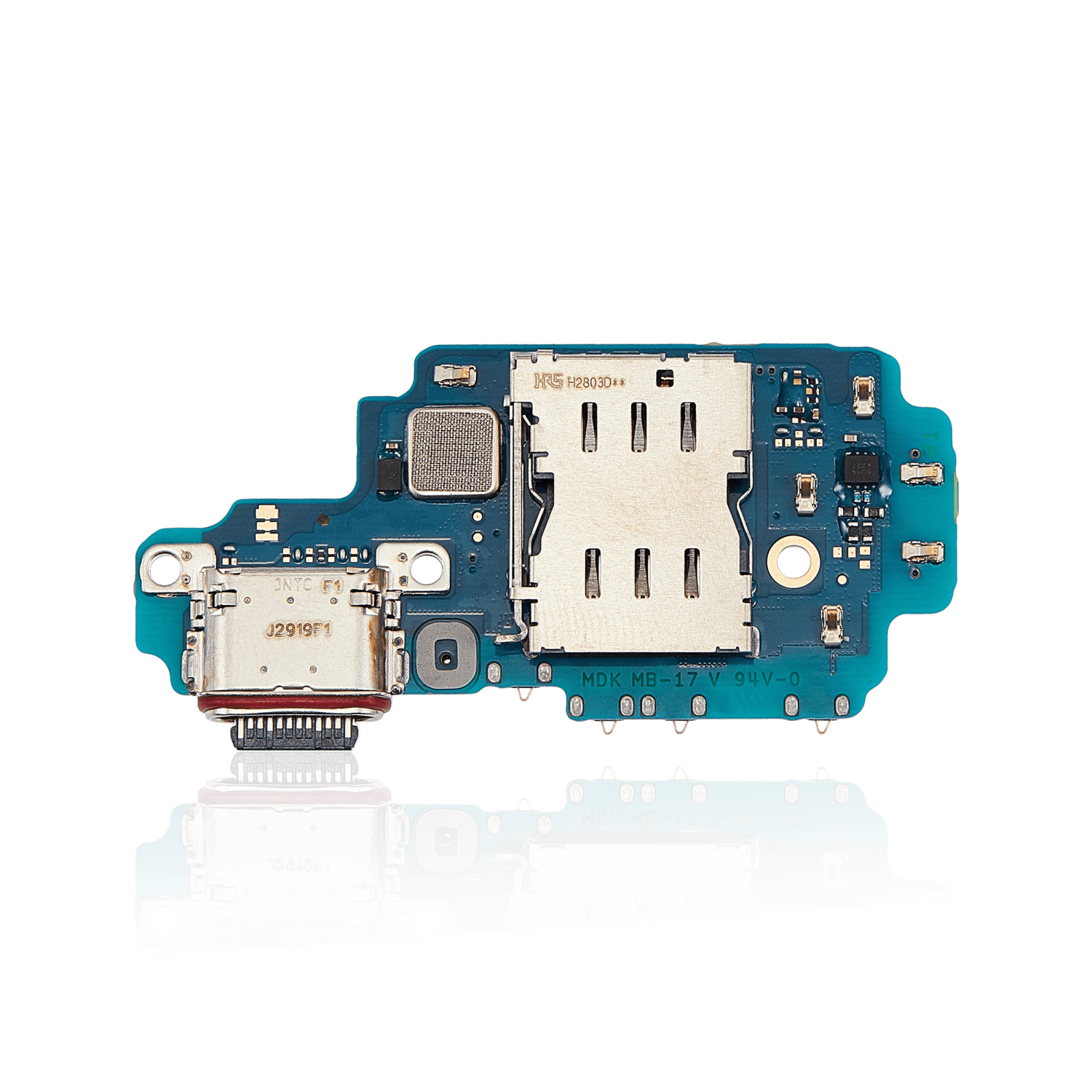 Replacement Charging Port Board With Sim Card Reader Compatible For Samsung Galaxy S23 Ultra 5G (International Version)