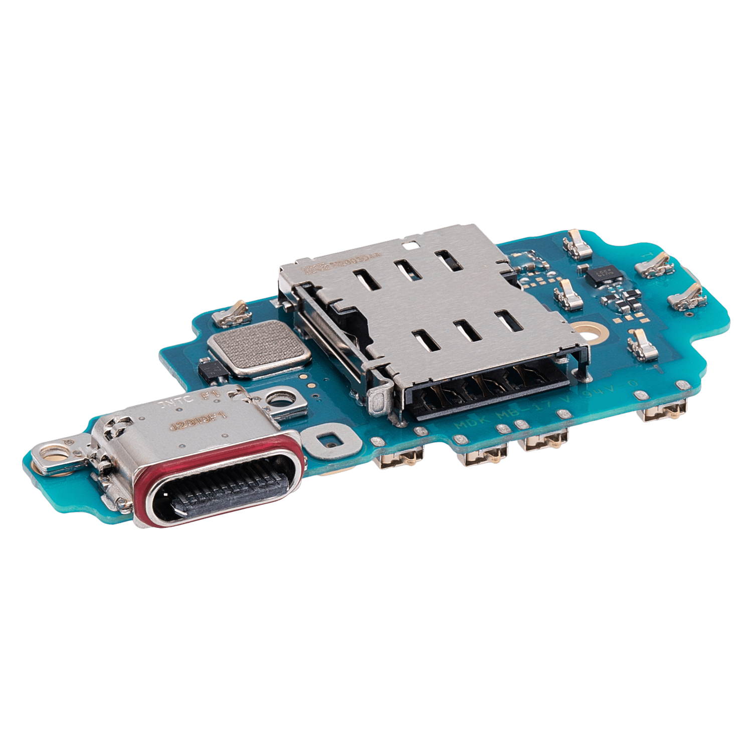Replacement Charging Port Board With Sim Card Reader Compatible For Samsung Galaxy S23 Ultra 5G (International Version)