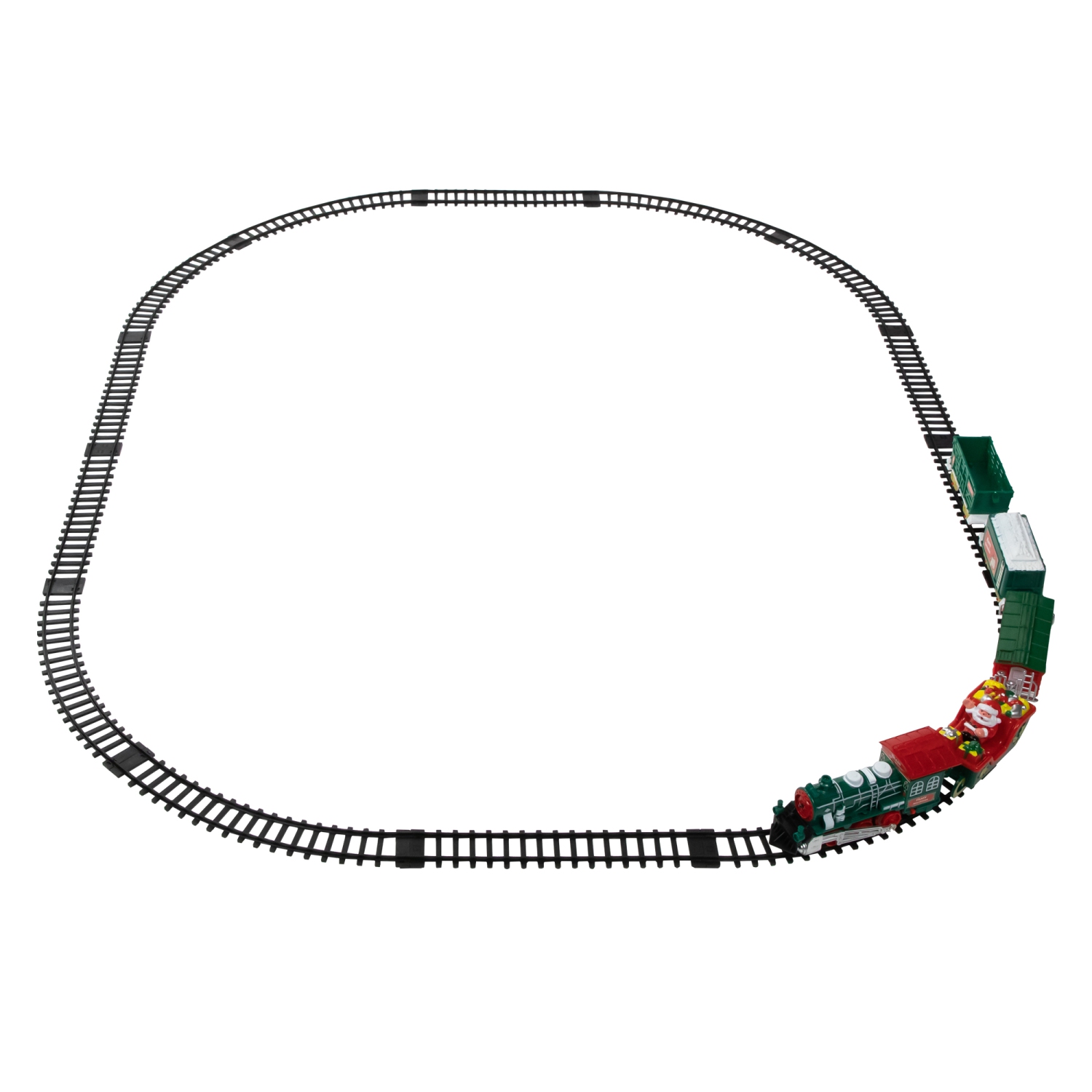 30 Pc Battery Operated Lighted and Animated Classic Christmas Train Set with Music