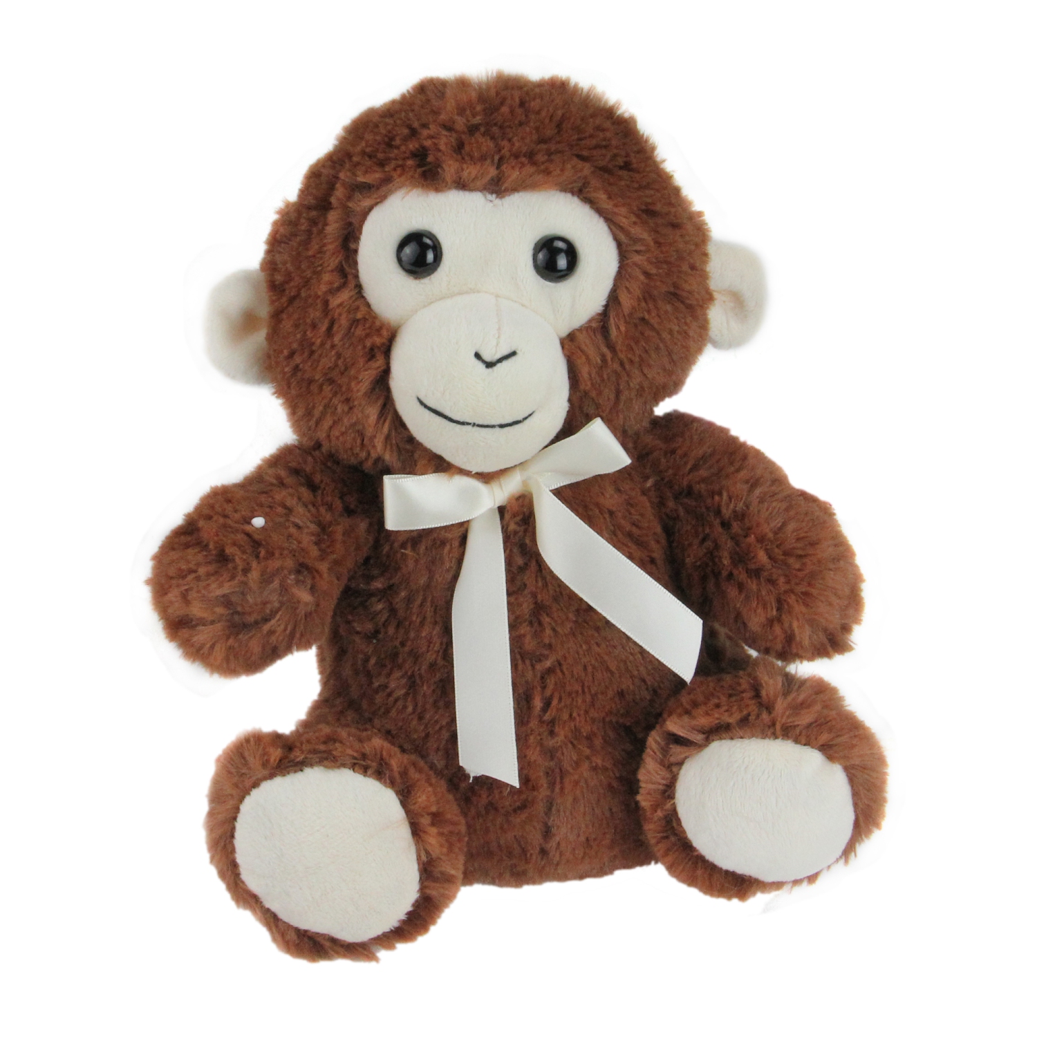 Ensemble de 4 figurines d'animaux en peluche en forme d'ours assis, d'éléphant, de singe et de panda de 9 po