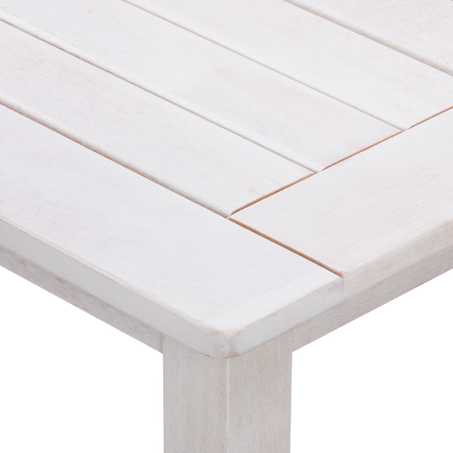 Table basse d'extérieur en bois blanc délavé Miramar de CorLiving