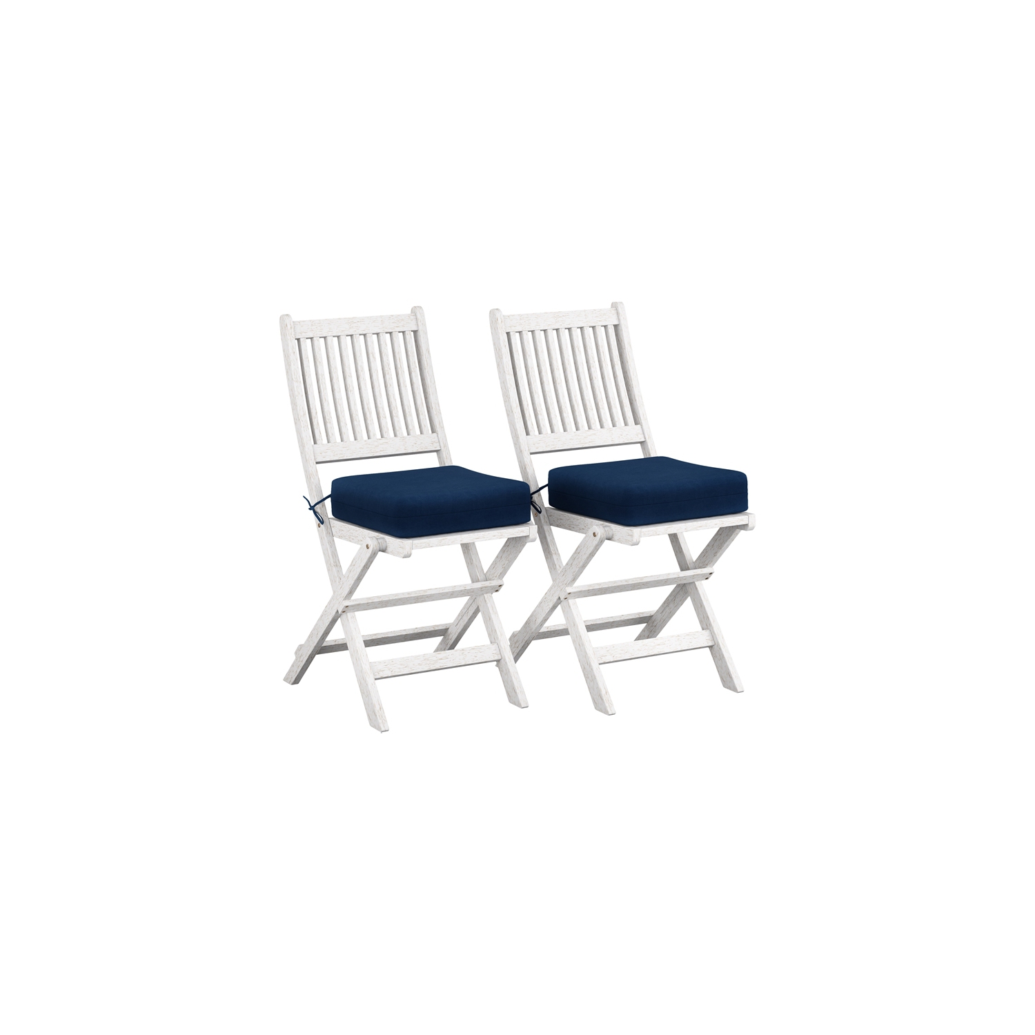 Ensemble de salle à manger d'extérieur en bois blanc délavé Miramar de CorLiving - 7pc pièces