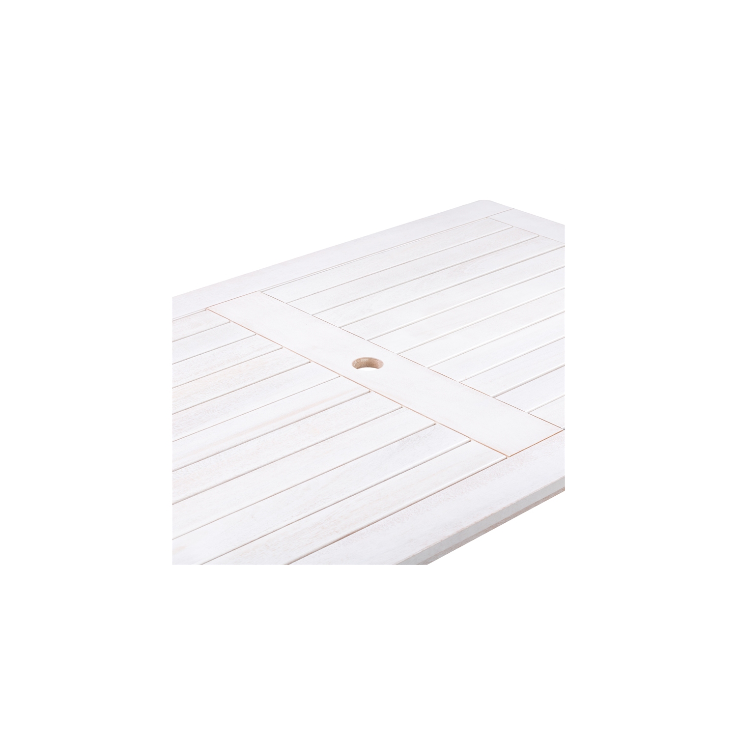 Ensemble de salle à manger d'extérieur en bois blanc délavé Miramar de CorLiving - 7pc pièces