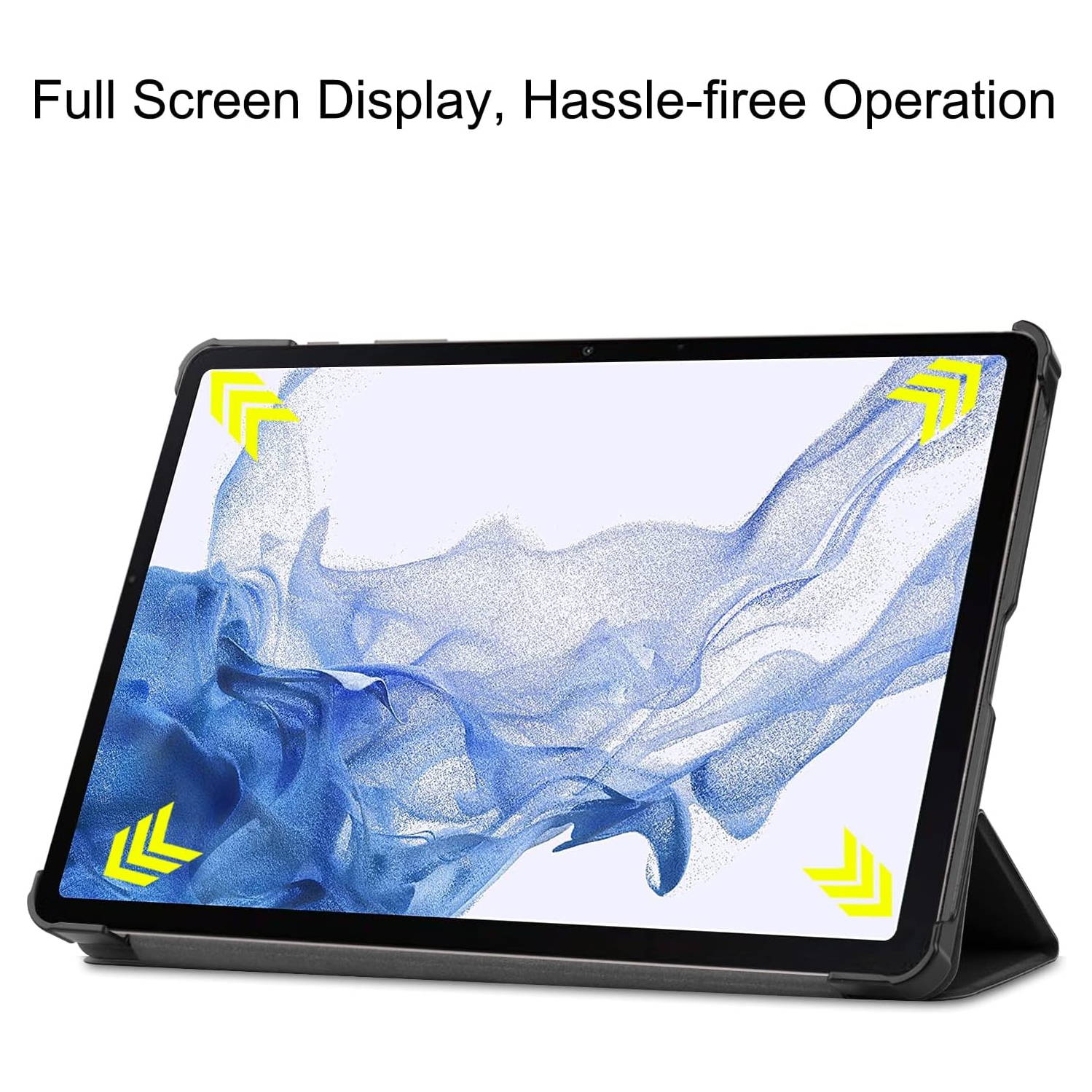 For Samsung Galaxy Tab S9 Case 2023 ＆Screen Protector, Hard Shell, Lightweight, Black for Galaxy Tab S9 Tablet Case