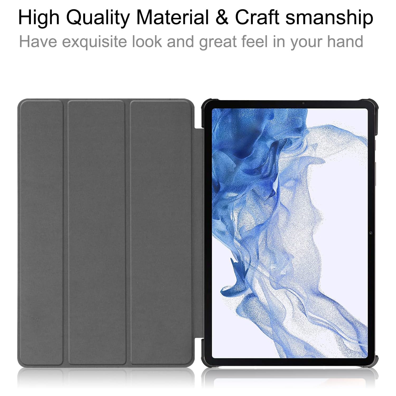 For Samsung Galaxy Tab S9 Case 2023 ＆Screen Protector, Hard Shell, Lightweight, Black for Galaxy Tab S9 Tablet Case