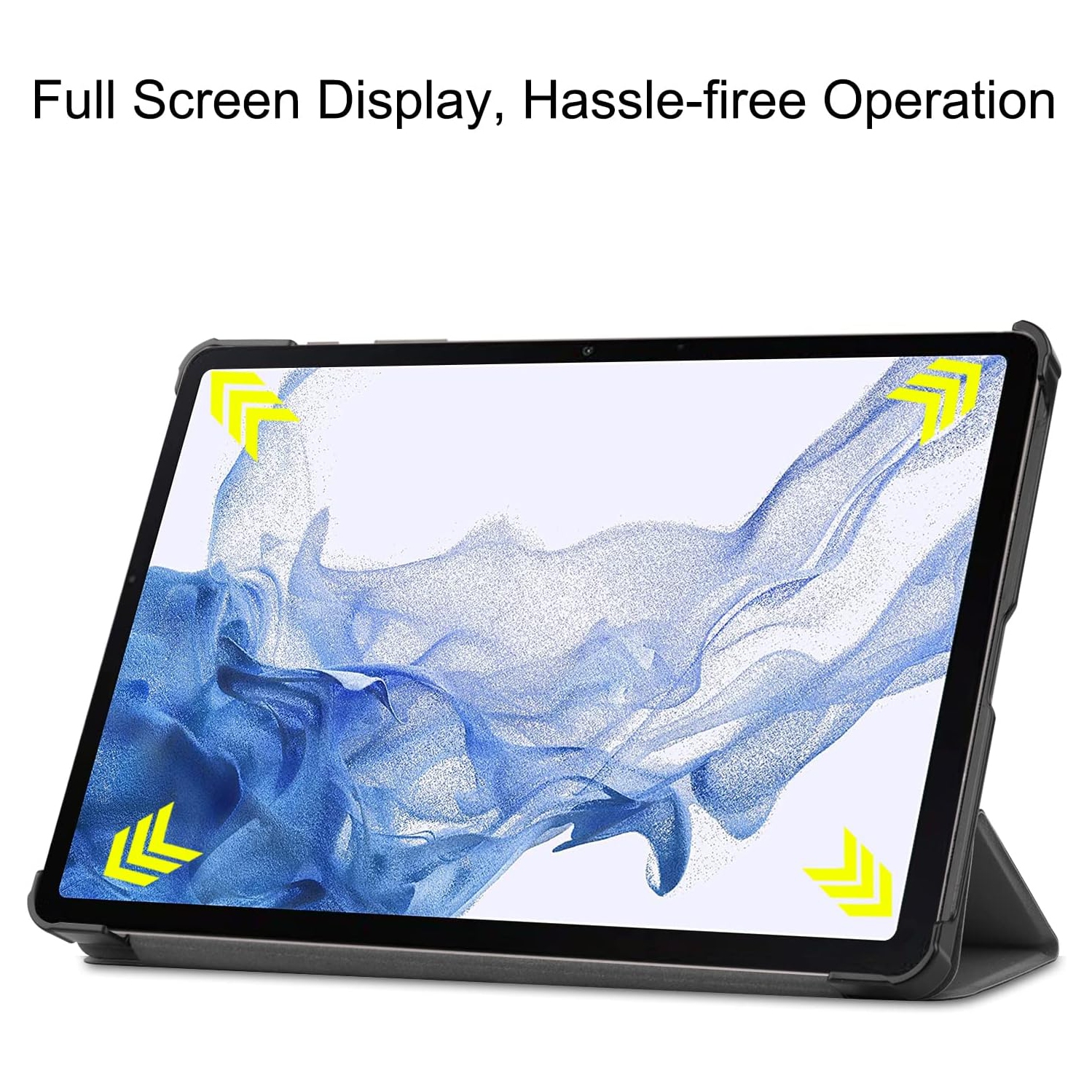 For Samsung Galaxy Tab S9 Case 2023 ＆Screen Protector, Hard Shell, Lightweight, Black for Galaxy Tab S9 Tablet Case