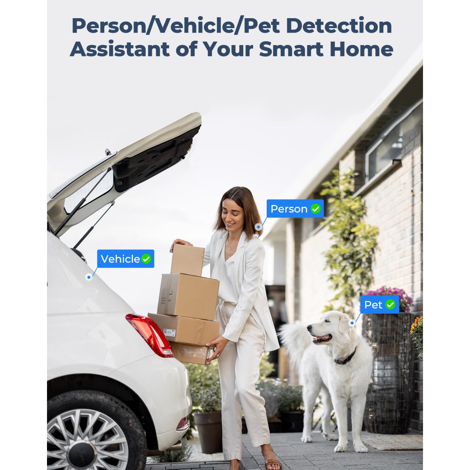 Reolink 4K 8CH Smart PoE Security Camera System, Color Night Vision, Person/Vehicle Detection, 2TB HDD Built-in