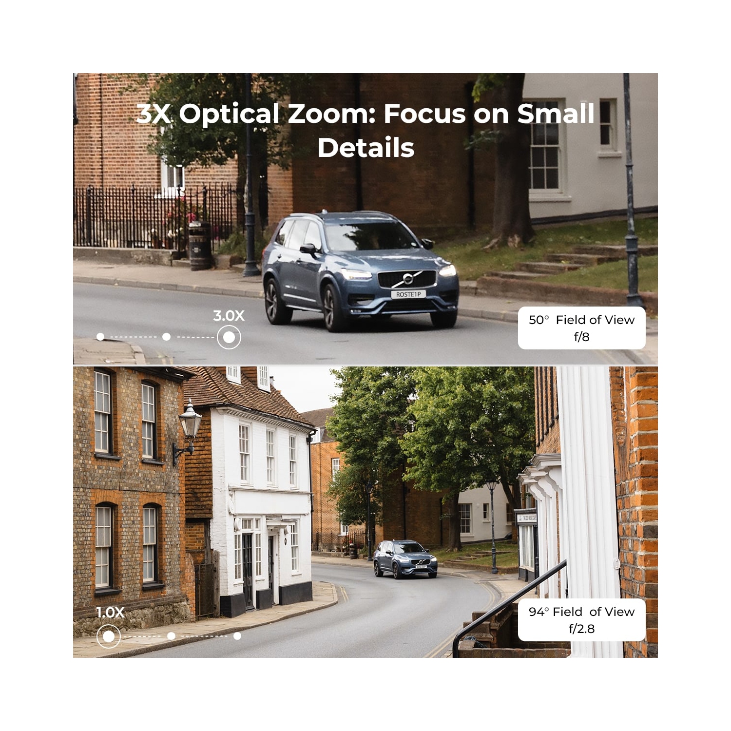 Reolink 4K 8CH Smart PoE Security Camera System, 3X Optical Zoom, Color Night Vision, Person/Vehicle/Pet Detection