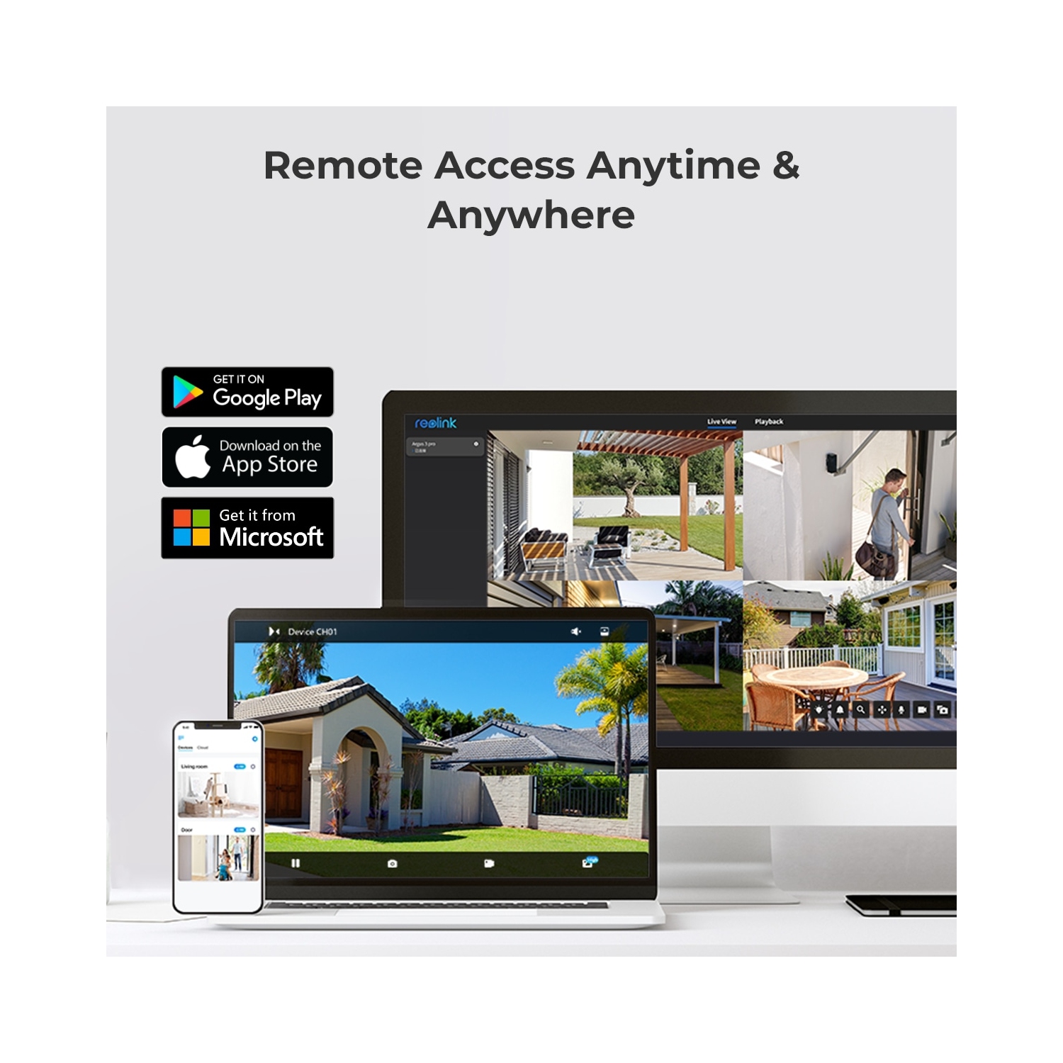 Reolink 4K 8CH Smart PoE Security Camera System, 3X Optical Zoom, Color Night Vision, Person/Vehicle/Pet Detection