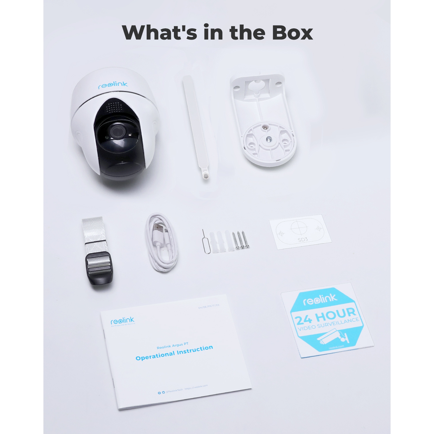 Reolink 2K Pan & Tilt 4G LTE Security Camera, Person/Vehicle Detection, Battery/Solar Powered, Go PT Plus Camera Only