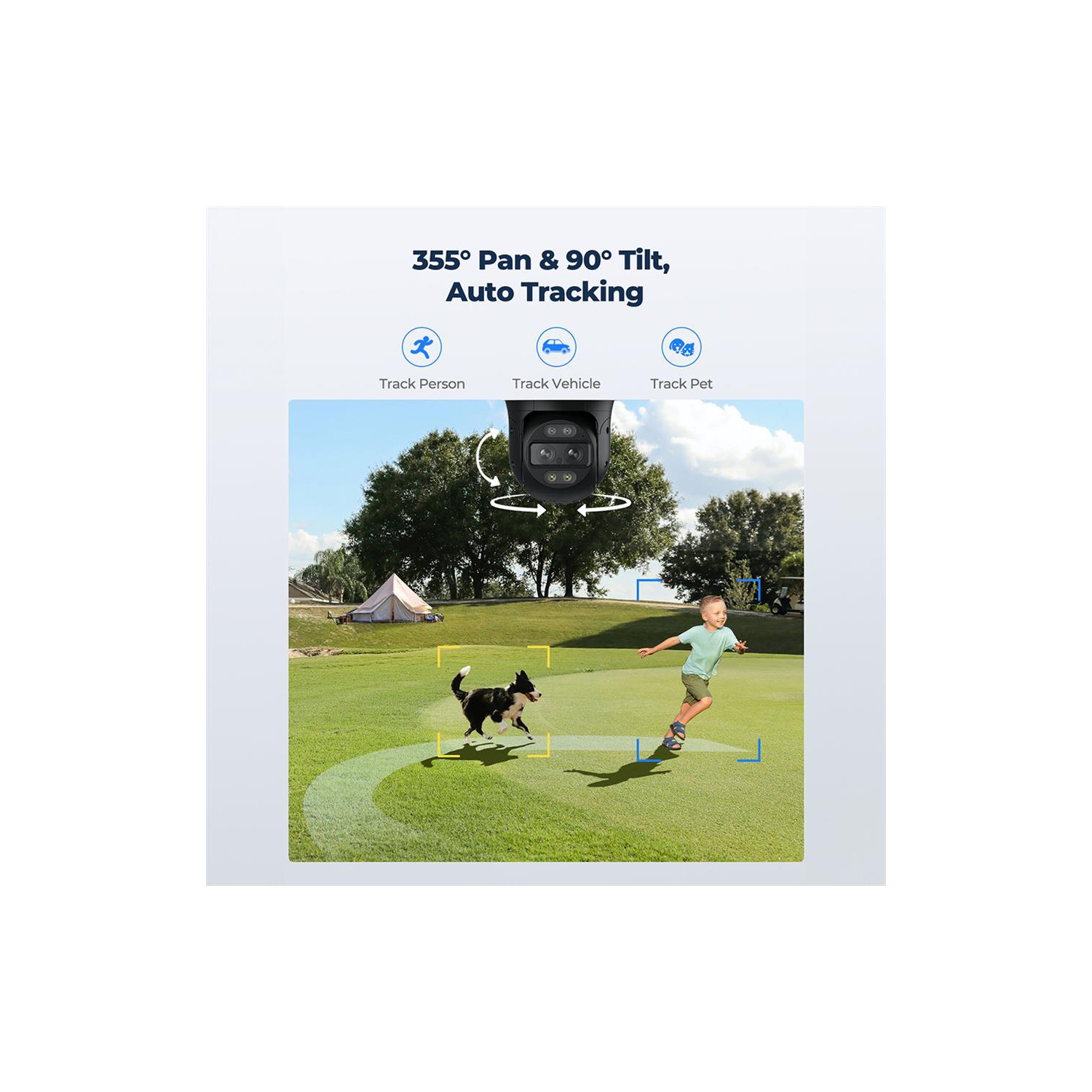 Reolink TrackMix 8MP PoE Dual-Lens PTZ Camera | Dual Tracking, Wide-Angle & Telephoto Lenses, Dual View, Power over Ethernet