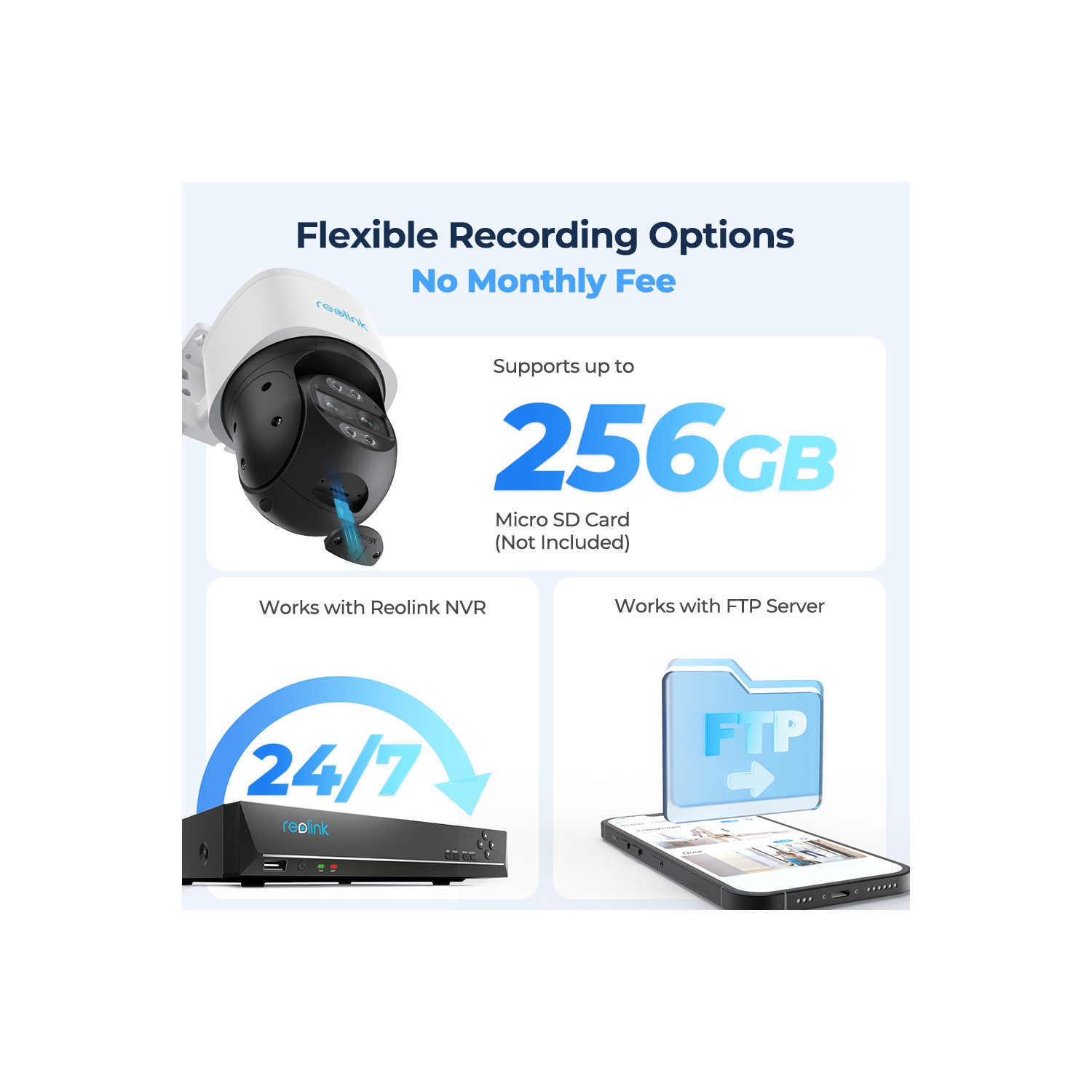 Reolink TrackMix 8MP PoE Dual-Lens PTZ Camera | Dual Tracking, Wide-Angle & Telephoto Lenses, Dual View, Power over Ethernet