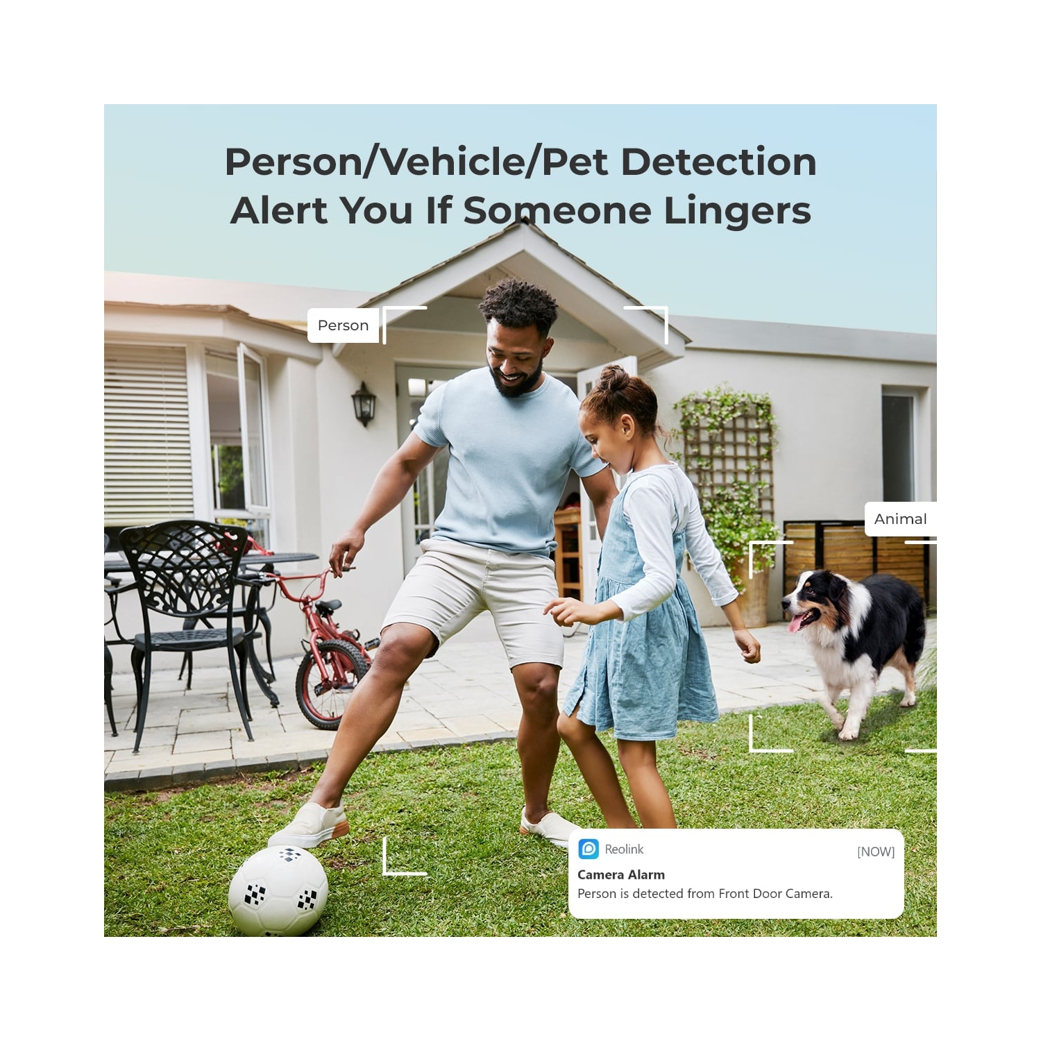 Reolink 4K Security Camera with Spotlight, 3X Optical Zoom,Two-Way Audio, Person/Vehicle Detection