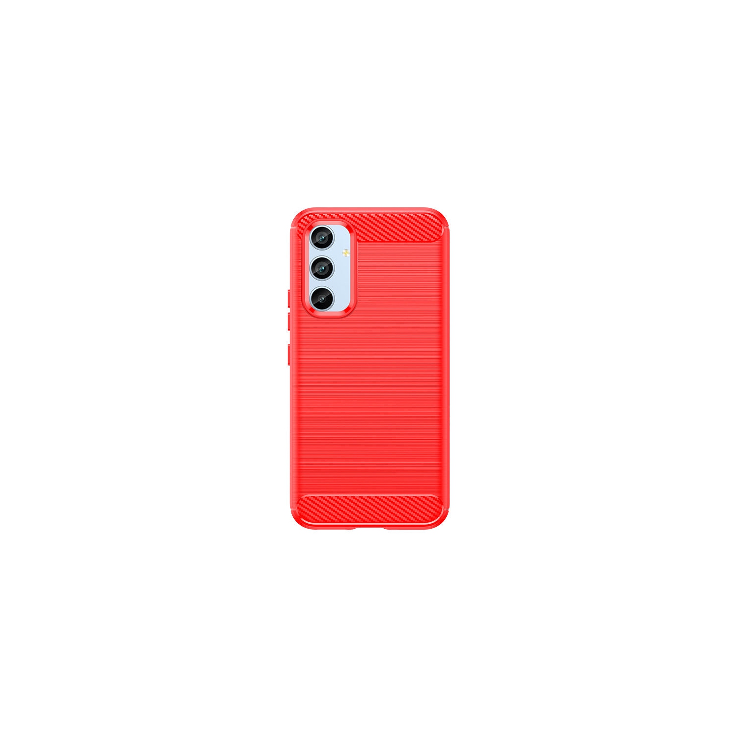PANDACO Red Brushed Metal Case for Samsung Galaxy A54