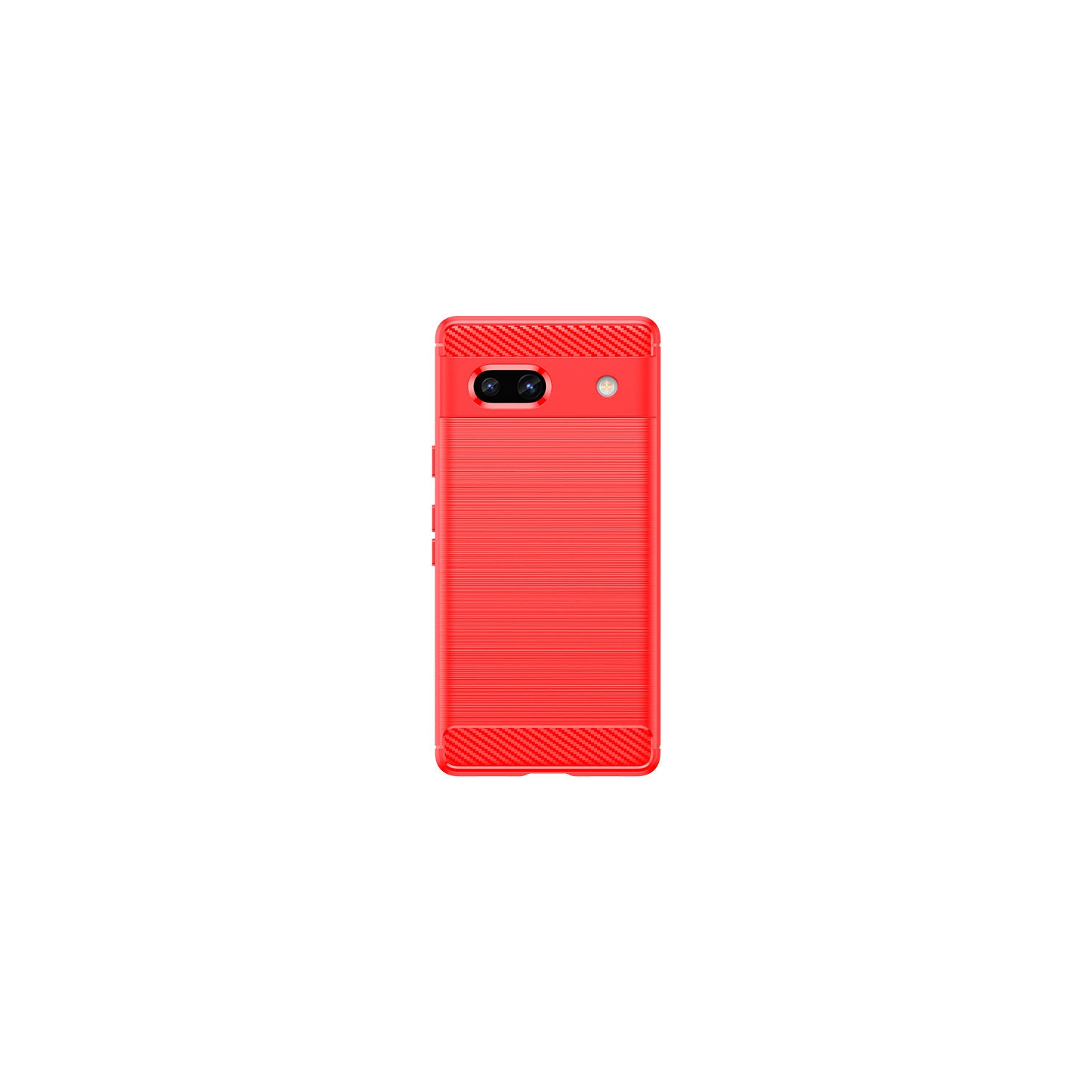 Étui en métal brossé rouge PANDACO pour Pixel 7a de Google