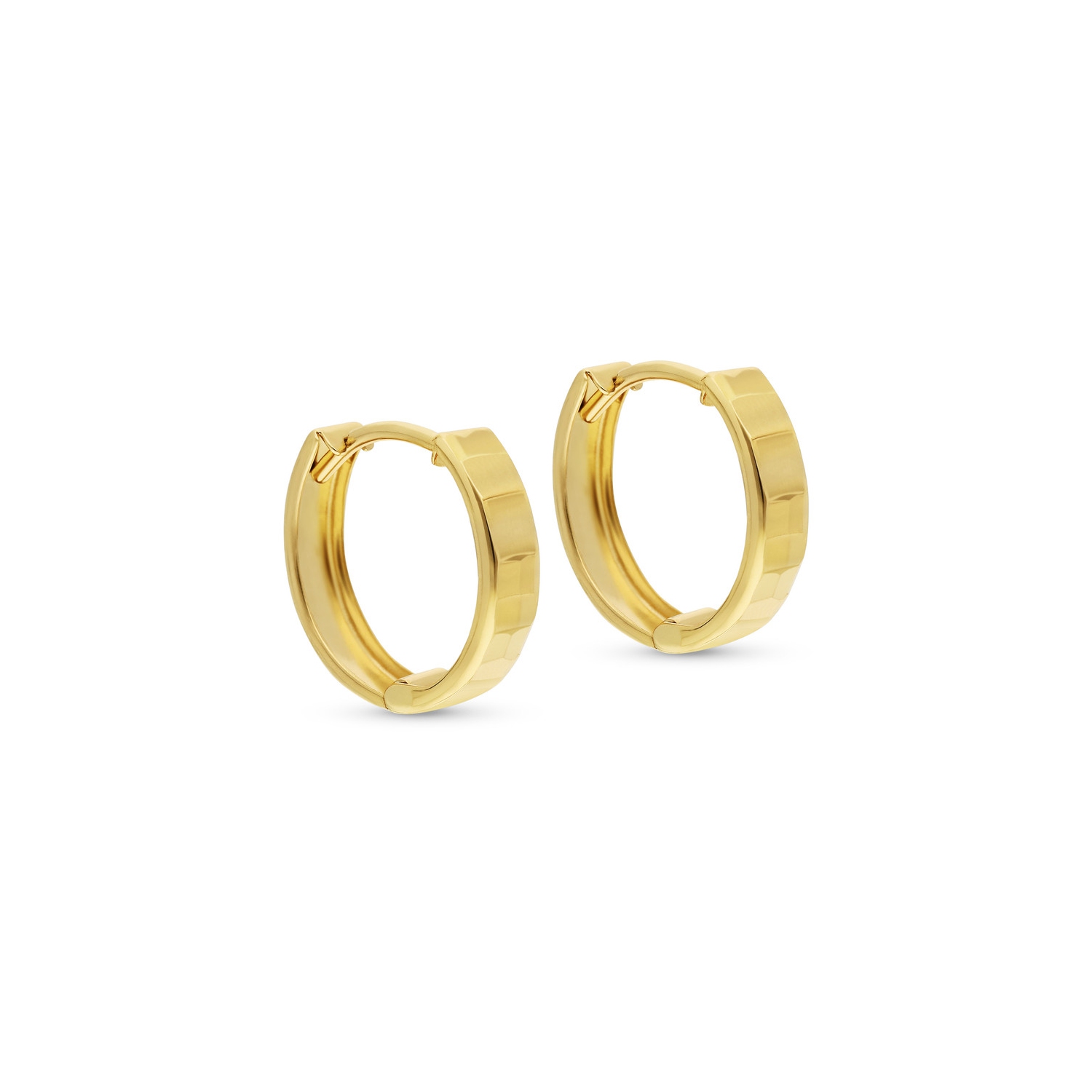 10kt Yellow Gold Polished Huggy Earring