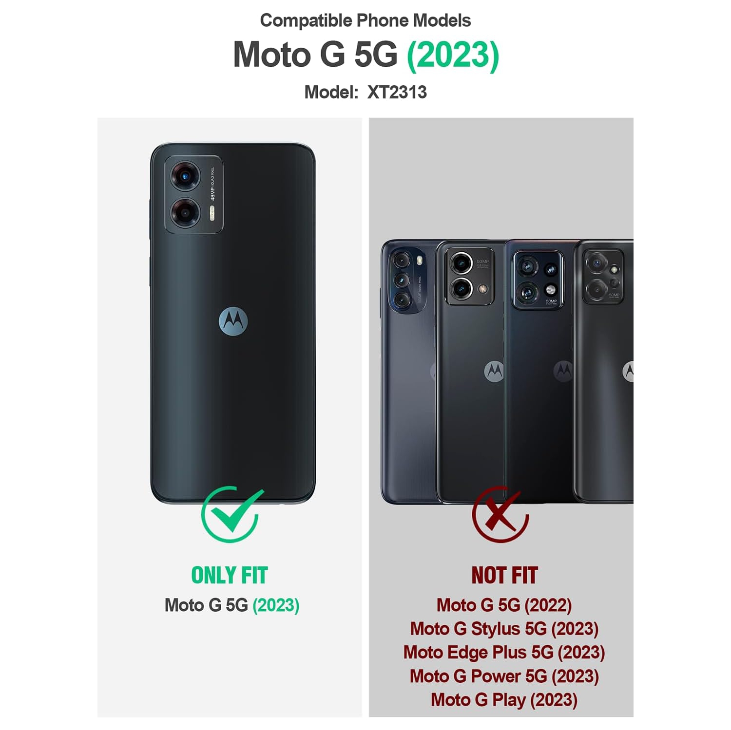 XCRS verre trempé, avec touche précise, protecteur d’écran pour Motorola Moto G 5&nbsp;g 6,5 po [paquet de 2]