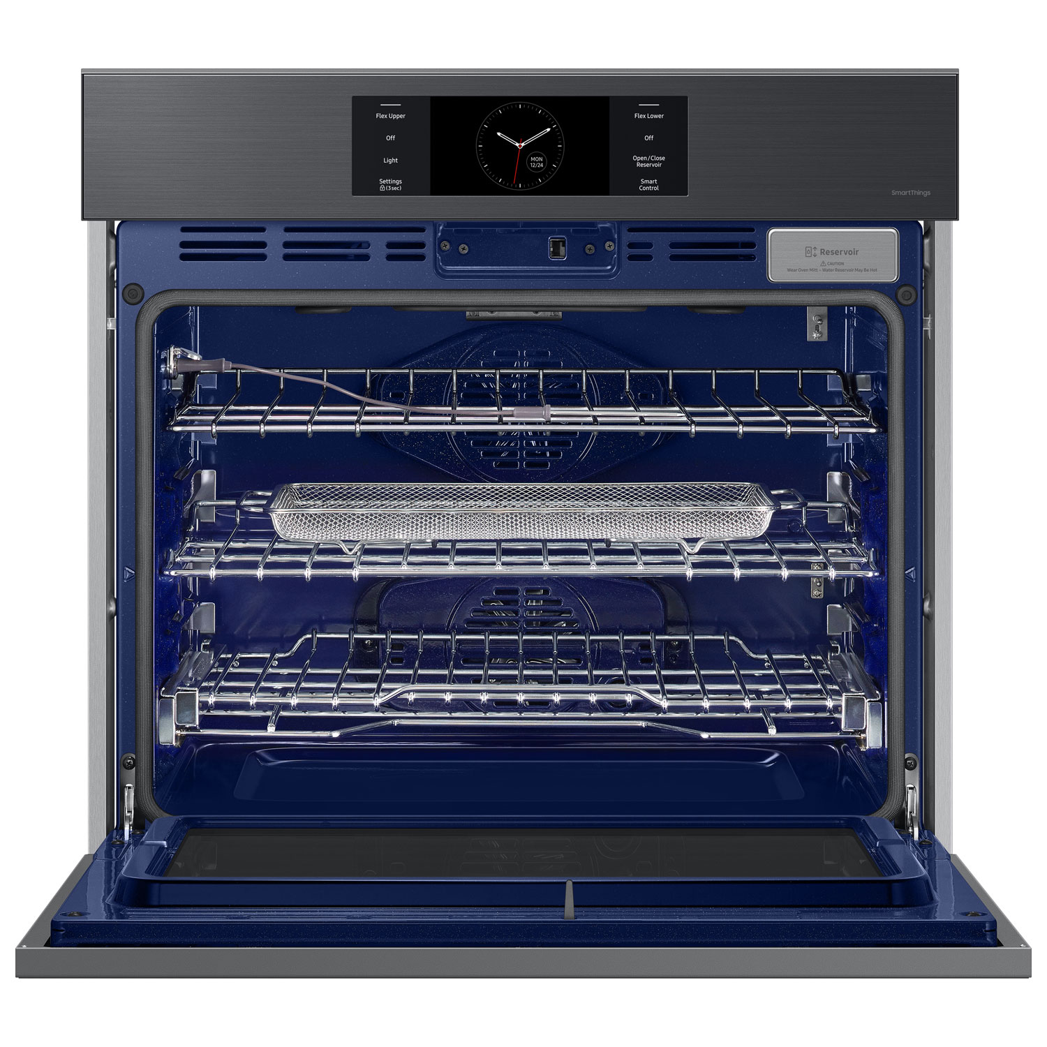 Samsung 30" 5.1 Cu. Ft. True Convection Electric Wall Oven - Black Stainless Steel