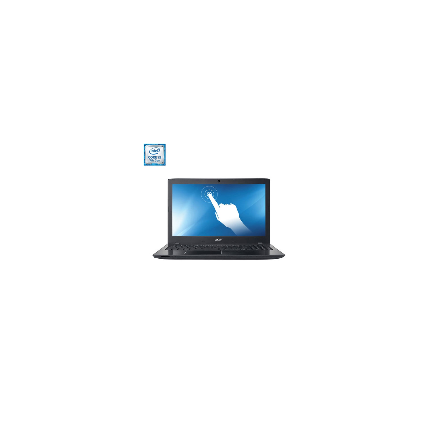 Refurbished (Good) - Acer Aspire E 15.6" Touchscreen Laptop - Black/Iron (Intel Core i5-7200U/1TB HDD/8GB RAM/Windows 10)