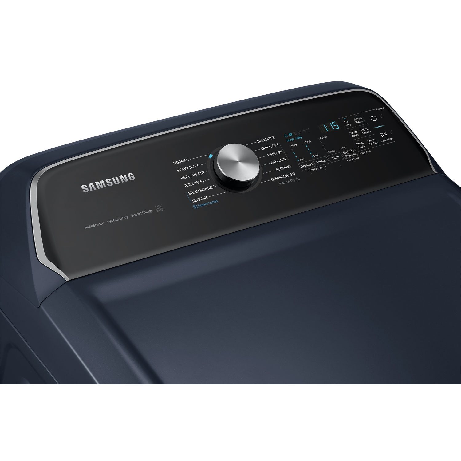 Samsung 7.4 Cu. Ft. Electric Steam Dryer - Navy