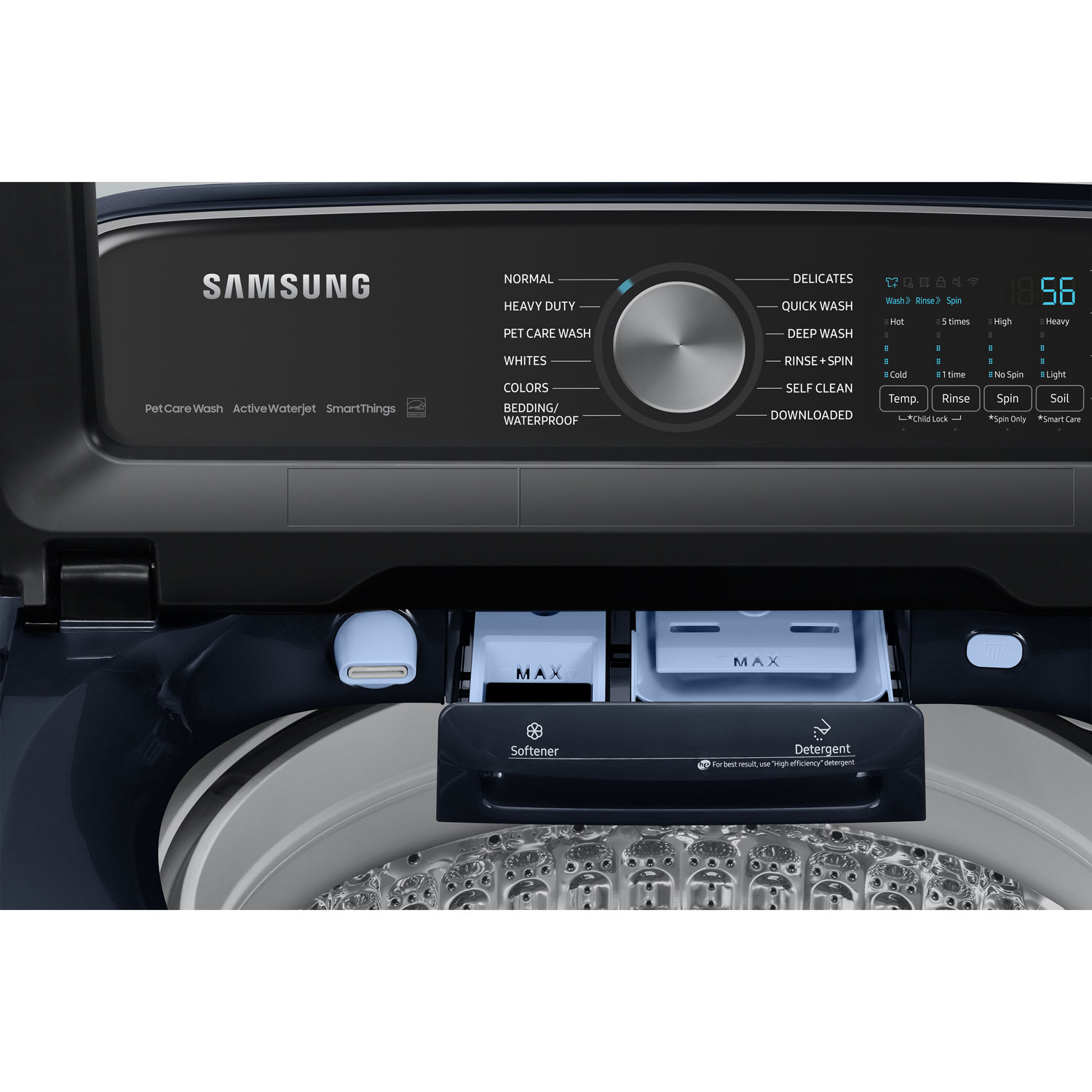 Samsung 6.2 Cu. Ft. Top Load Impeller Washer - Brushed Navy