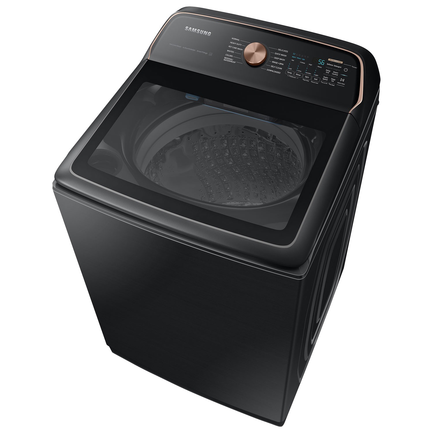 Laveuse à chargement par le haut de 6,2 pi³ de Samsung - Noir brossé