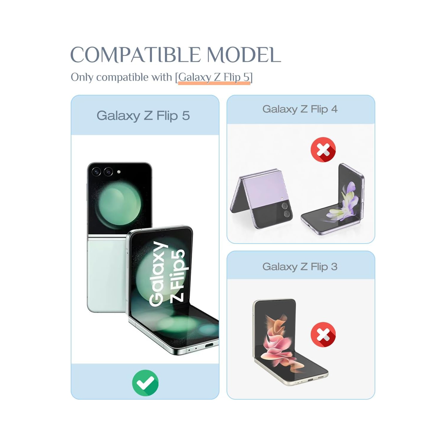 XCRS – Étui de protection mince Armor à deux couches, anneau magnétique intégré avec béquille pour Galaxy Z Flip 5 de Samsung