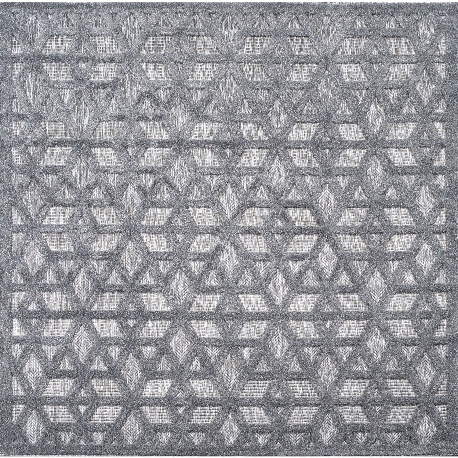 Talaia Neutral Geometric Indoor/Outdoor Area Rug