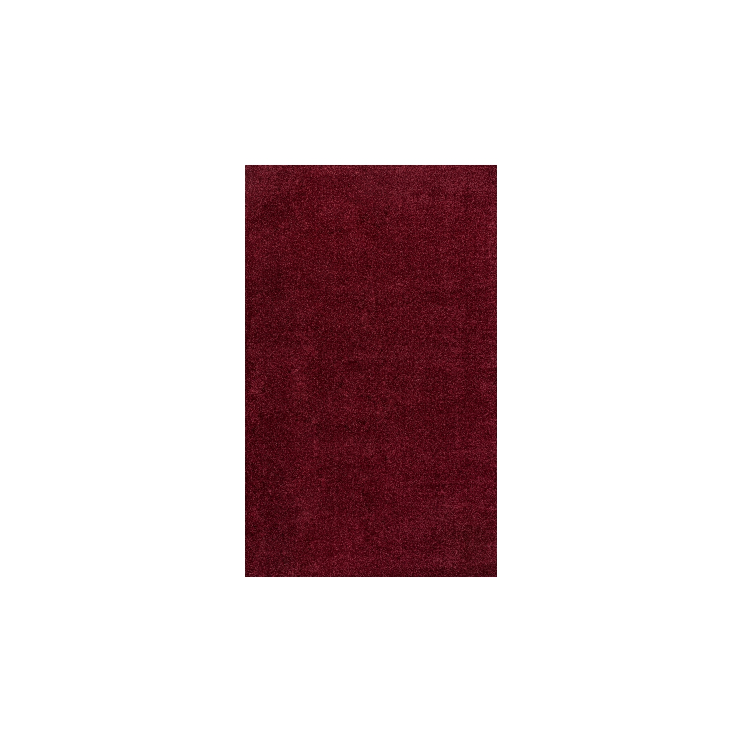 Haze Solid Low Pile Area Rug Dark Red