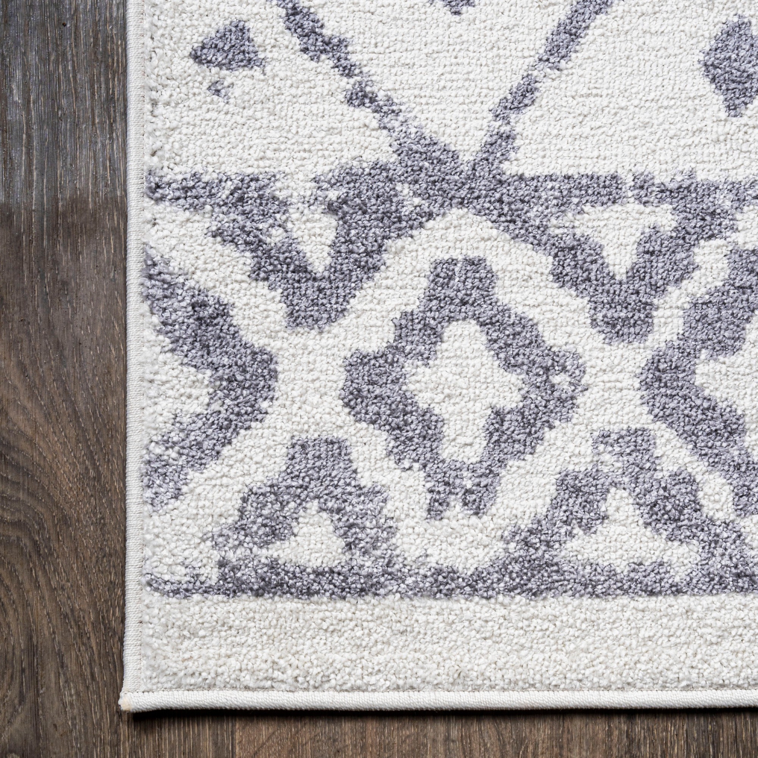 Juba Moroccan Geometric Diamond Area Rug