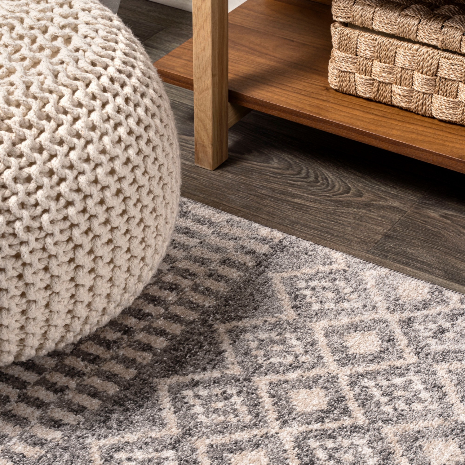 Tapis d'appoint rayé géométrique Ifrane Berber