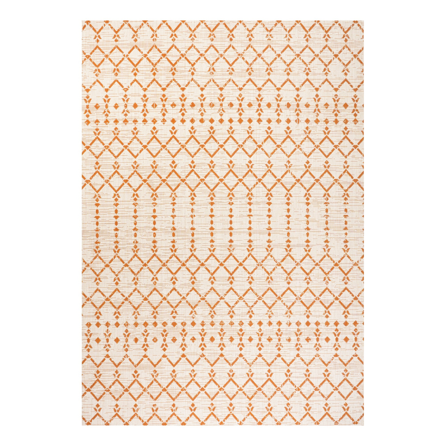 Ourika Moroccan Geometric Textured Weave Indoor/Outdoor Area Rug