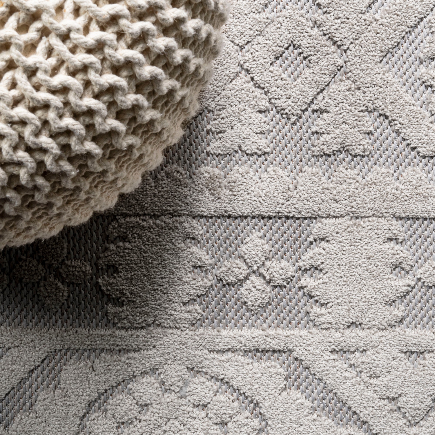 Citta High-Low Pile Mediterranean Tile Area Rug