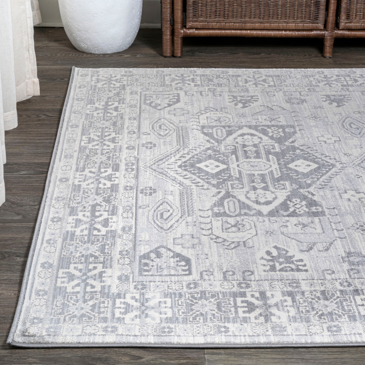 Kashbar Rug Kasbah Modern Persian Vintage Medallion Area Rug | Best Buy Canada