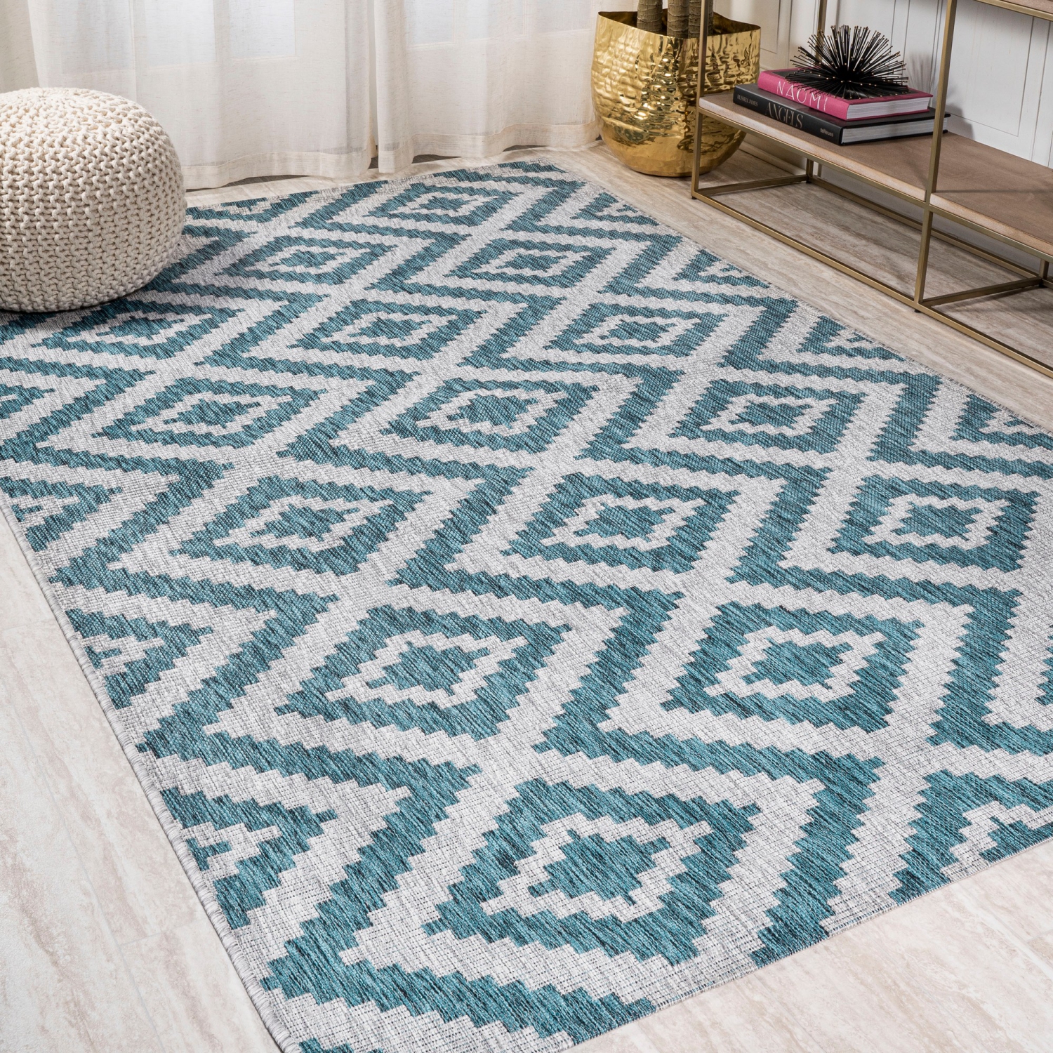 Sintra Diamond Tribal Indoor/Outdoor Area Rug