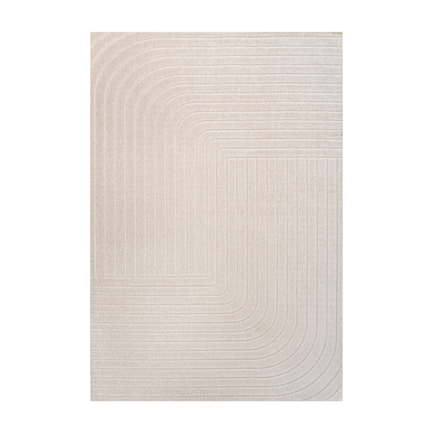 Tapis géométrique à angle minimaliste Odense