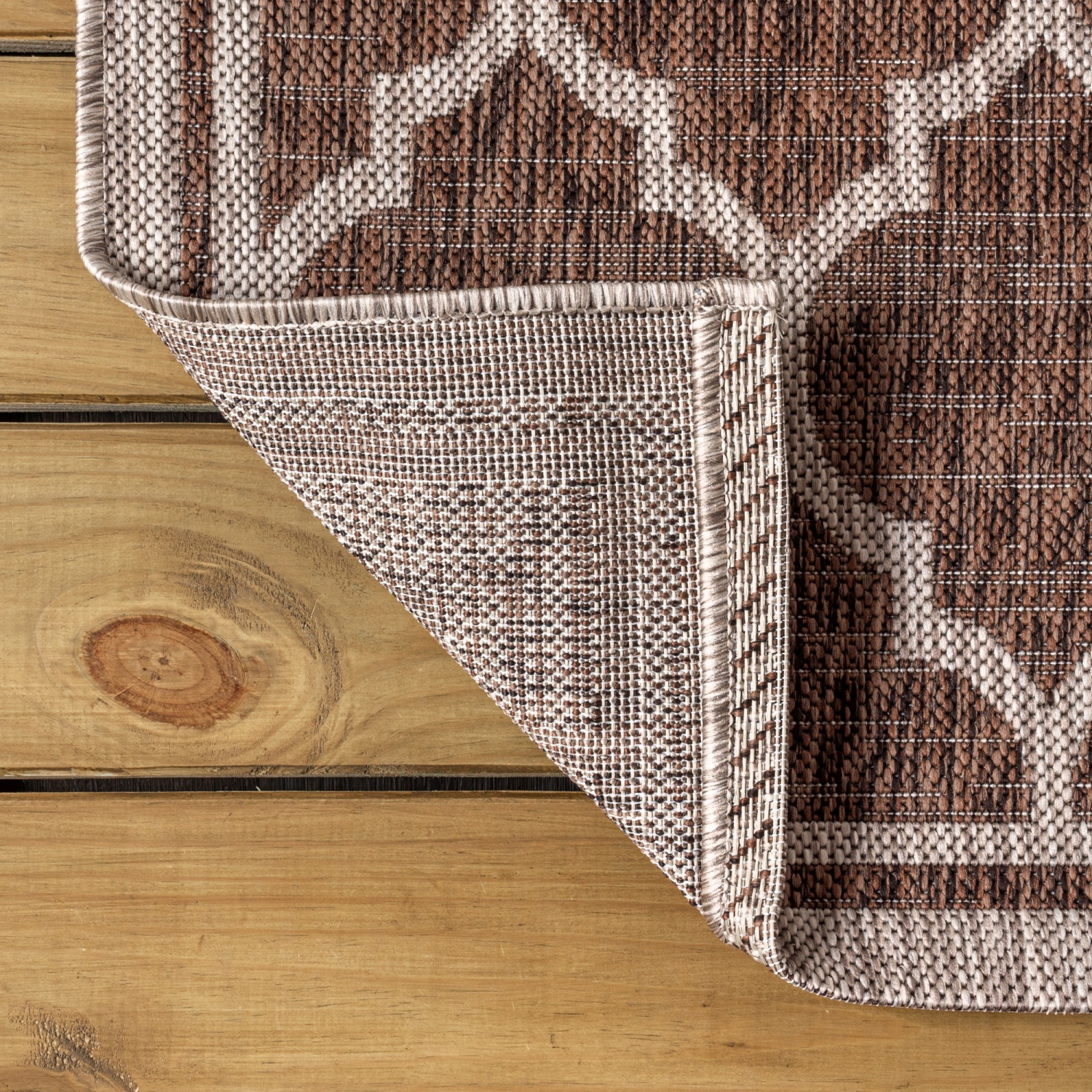 Trebol Moroccan Trellis Textured Weave Indoor/Outdoor Area Rug