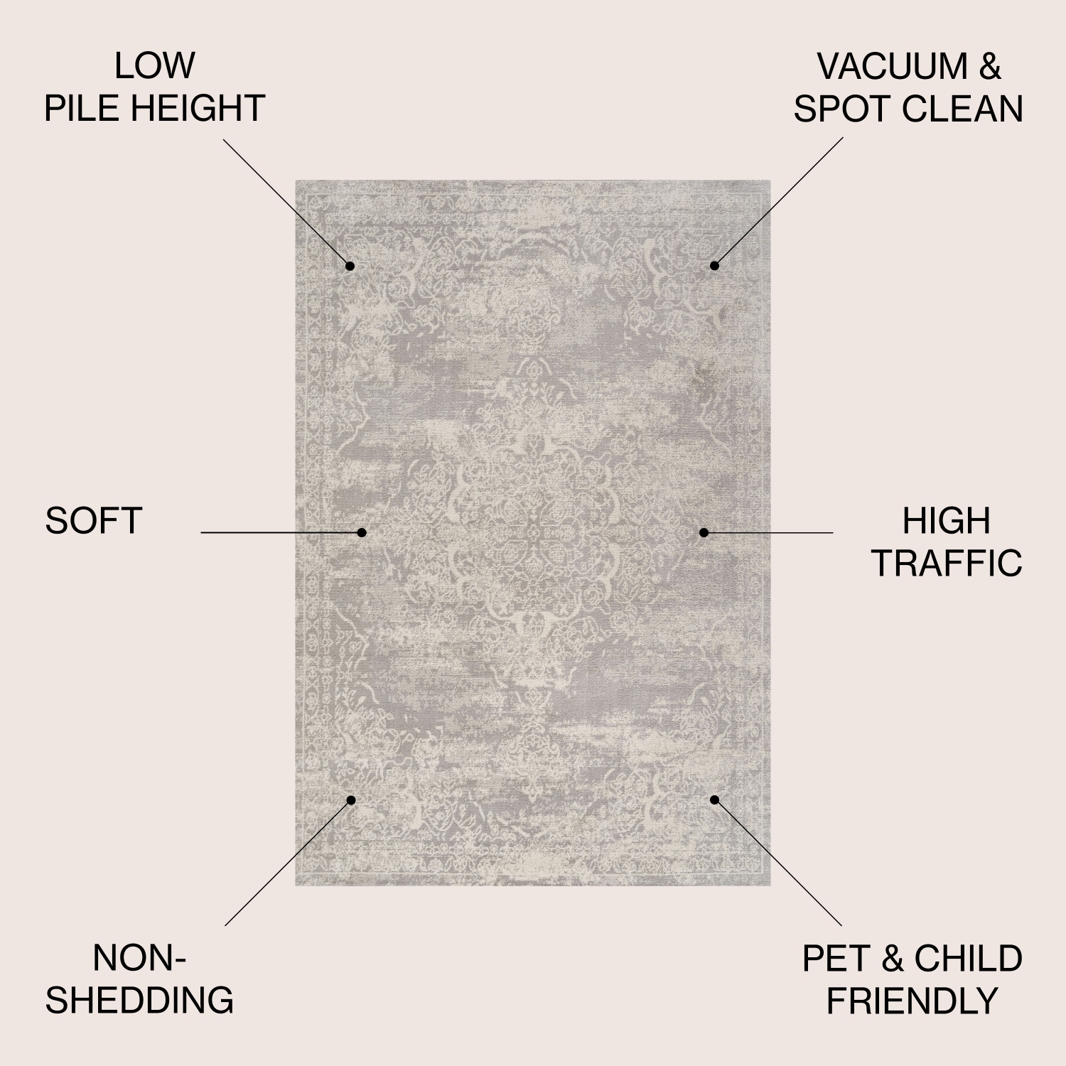 Tapis moderne Alhambra Ornate Medallion