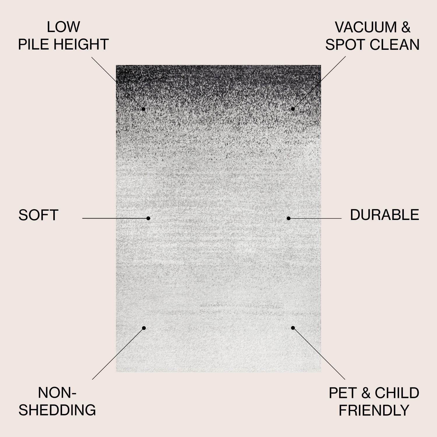 Happy Shore Modern Gradient Area Rug