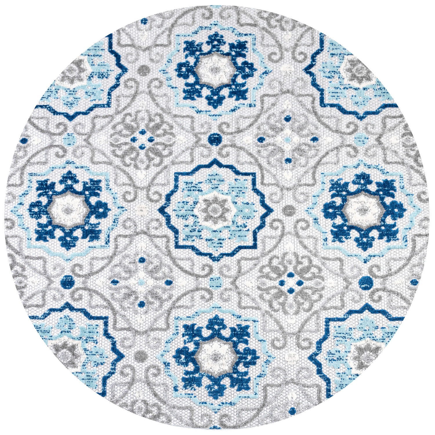 Mediterranean Medallion Indoor/Outdoor Area Rug
