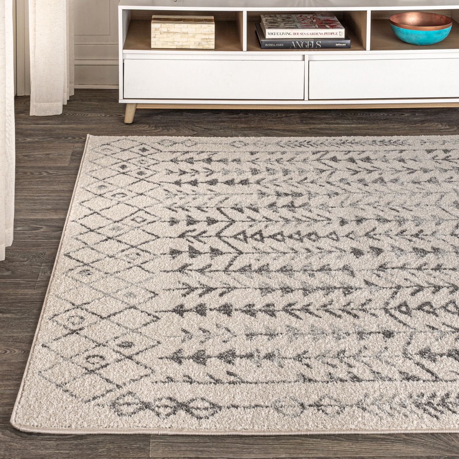 Ziri Moroccan Geometric Area Rug