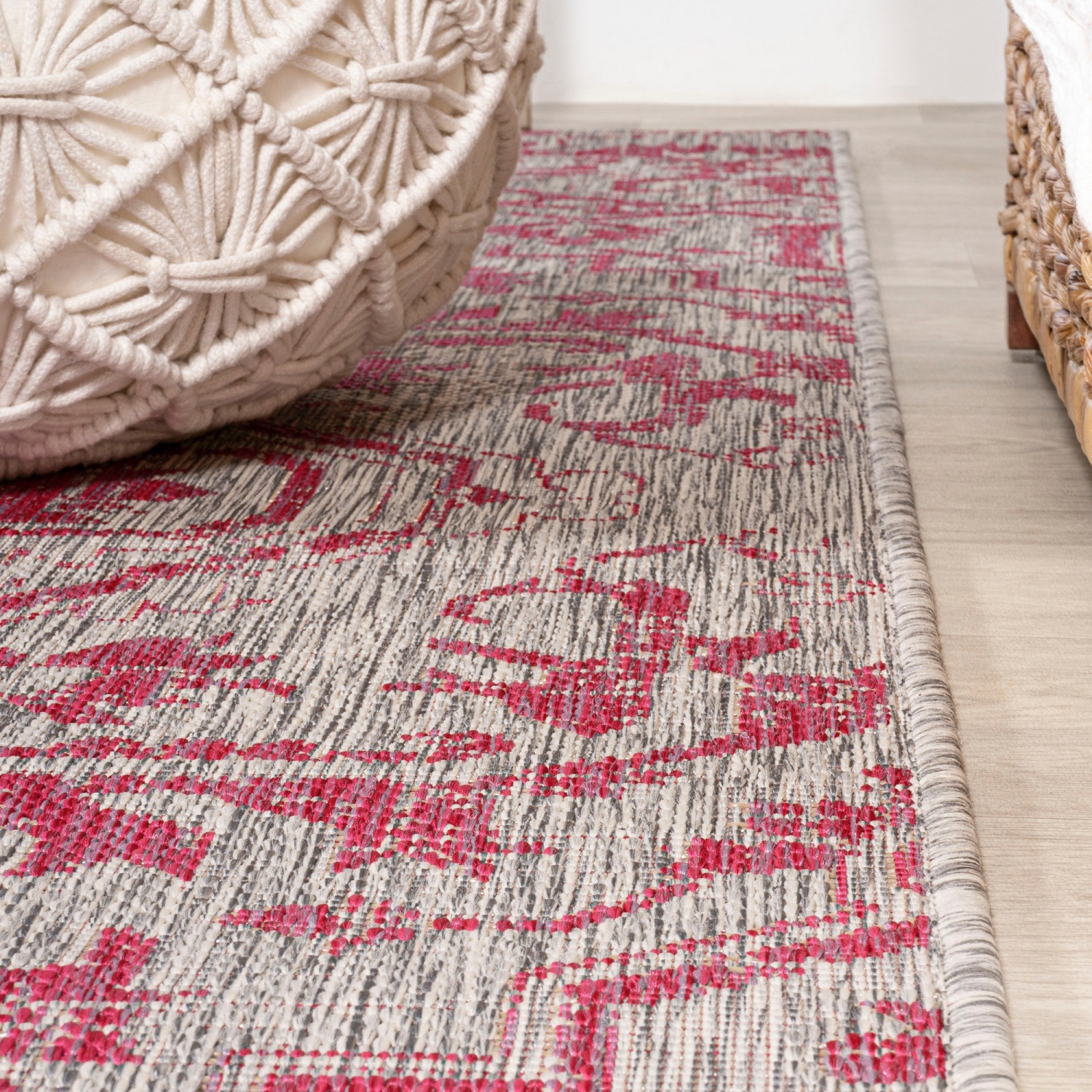 Estrella Bohemian Medallion Textured Weave Indoor/Outdoor Area Rug ...